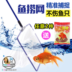 鱼缸鱼捞捞鱼网兜圆方形鱼捞手抄鱼网金鱼热带鱼渔捞 水族箱抄网