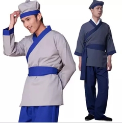 新款特价古代小二服装表演服影视古代平民服汉装书童演出服饰制服