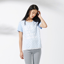 美特斯邦威2015夏装新款女附网纹圆点潮休闲短袖T恤吊牌价119元