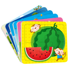 宝宝动手动脑玩纸质拼图 幼儿童早教益智力1-2-3-4-5-6岁左右脑卡