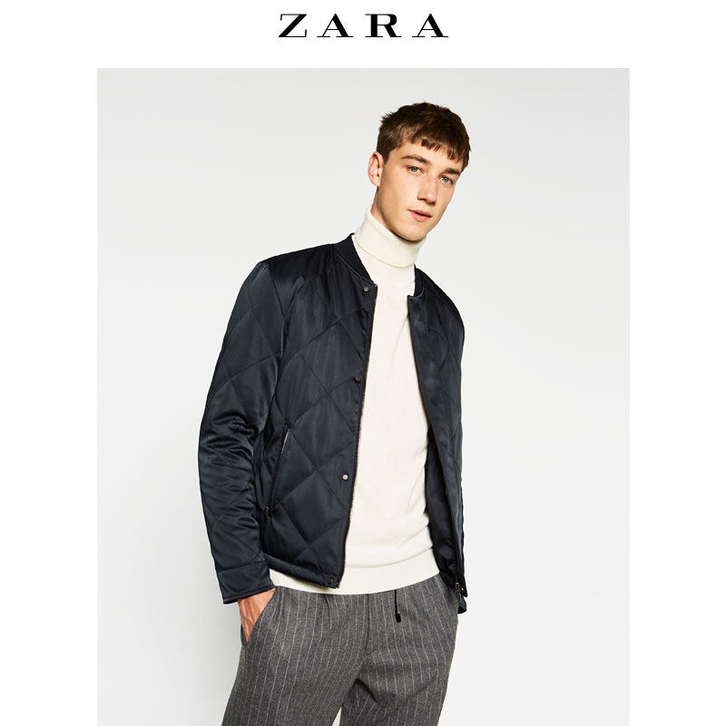 【天猫】 秋冬折扣 zara 男装 绗缝飞行员夹克 06719300401