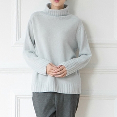 韩国妈妈装冬装韩版高档高领纯羊绒保暖针织羊绒衫毛衣上衣K3243
