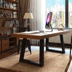 美式复古书桌电脑桌北欧餐桌实木餐厅酒店休闲桌咖啡酒吧桌椅组合