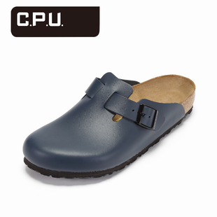 c羅同款prada C.P.U.Birkenstock新款休閑舒適牛皮包頭式男女同款軟木涼鞋夏款 小辣椒同款prada