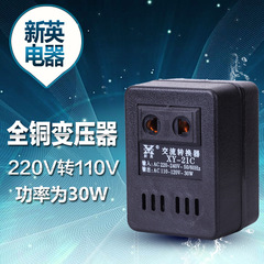 新英220V/240V转100V/110V/120V 30W国内用电压转换器电源变压器