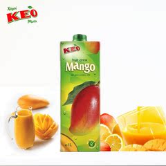 欧洲塞浦路斯 原装进口 KEO凯莉欧 芒果汁饮料 1L 果汁饮料 正品