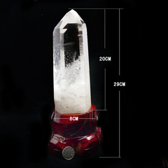 正品天然白水晶柱摆件天然水晶柱 天然白水晶簇柱大原石 消磁净化