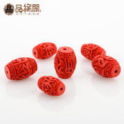 Edge Club Taiwan red cinnabar mantra Bodhi in the bucket of beads across the beads DIY Bead Bracelet bracelets Jewelry Accessories