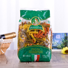 意大利原装进口 维拉三色螺丝形意大利面 450g 进口粮油调味品