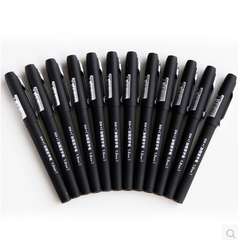 得力S34加粗签字笔 1.0mm 粗黑笔中性笔水笔办公用品学生学习用品