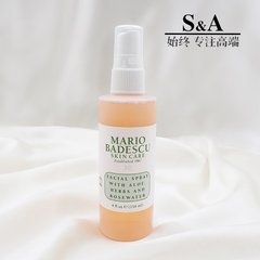 现货包邮 美国Mario Badescu 玫瑰芦荟草本喷雾118ml 舒缓补水