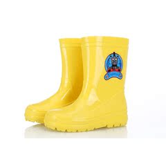 加绒保暖防滑儿童雨靴亲子卡通小童中筒雨鞋中筒平跟耐磨PVC水鞋