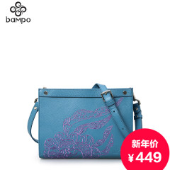 Banpo leather women bag 2015 national wind about the new top layer leather embroidered shoulder bag