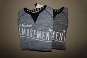 rhythm服饰 澳洲牌子 日本订单 叉肩卫衣、Dark wash denim s