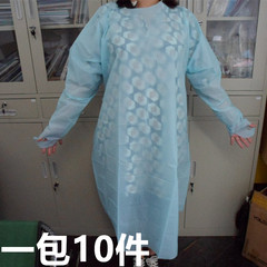 厂家供应一次性CPE袍拇指袍清洁服塑料衣反穿衣美发隔离衣防水服