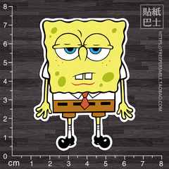 海绵宝宝 3M卡通行李箱贴纸 装饰墙贴 笔记本贴纸 儿童贴纸 Q935