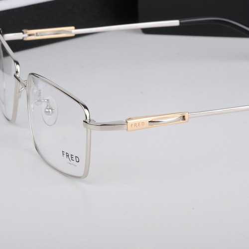 fred法兰纯钛眼镜架眼镜框男全框大框高端经典真金ip电镀成熟商务_不