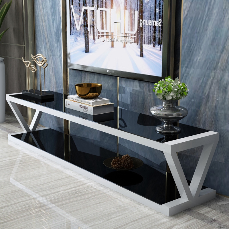 现代简约电视柜家用客厅电视机柜个性卧室钢化玻璃电视柜 小户型