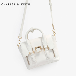 celine笑臉包nano好看嗎 CHARLES KEITH 笑臉包 CK2-50780281 歐美白色手提包單肩女包 celine