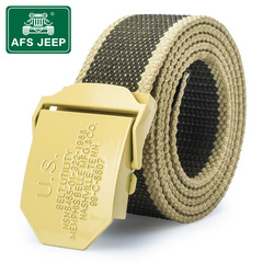 Afs Jeep/战地吉普腰带 男 帆布 裤带 男士皮带  青年 牛仔裤腰带