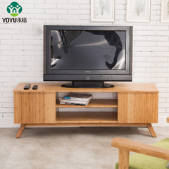 永裕实竹家具简约电视柜储物功能现代电视柜1.2米1.5米小户型柜子