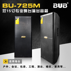 BUB 725M 专业KTV舞台音响双15寸大功率HiFi音箱 专业舞台音箱