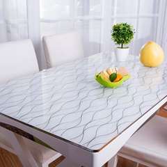 PVC塑料透明磨砂软质玻璃水晶板餐桌垫茶几垫透明桌布桌垫餐桌垫