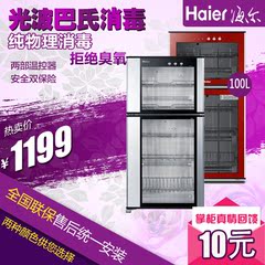 Haier/海尔 ZTD100-A/B消毒柜100升l无臭氧光波巴氏红外线纯物理