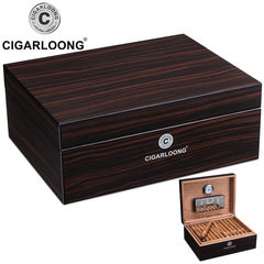 CIGARLOONG茄雪茄保湿盒便携式雪松木保湿箱保湿柜大容量雪茄盒