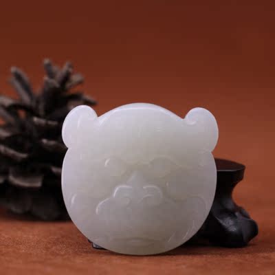 海派玉雕大师张建宏 新疆和田籽料 虎面 39.2克