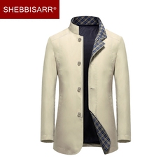 SHEBBISARR/诗比亚男士立领夹克中年休闲爸爸装中老年茄克衫外套