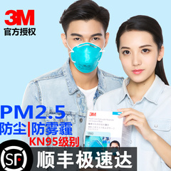 顺丰包邮3M1860 n95防护口罩PM2.5医用口罩防尘成人防雾霾防流感