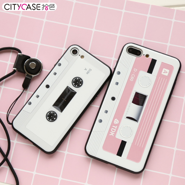 citycase iphone7plus手机壳创意苹果7潮牌带挂绳新款情侣男女款产品展示图1