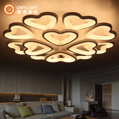 LED吸顶灯现代简约客厅灯个性创意心形温馨浪漫卧室灯大气餐厅灯
