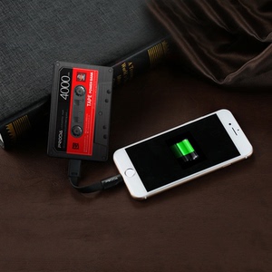 proda复古小磁带充电宝 超薄聚合物移动电源4000毫安苹果安卓通用