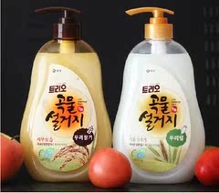 韩国正品 爱敬谷物洗洁精 无刺激残留果蔬餐具洗碗液750Ml