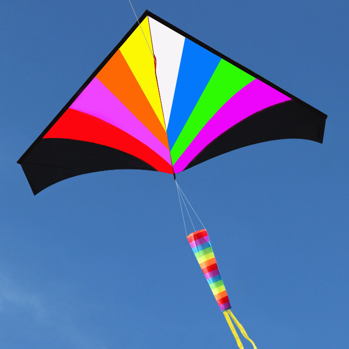 潍坊风筝 三角风筝 彩虹二代风筝