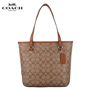 coach帆布鞋特價 COACH 蔻馳新款時尚tote托特PVC印花包單肩手提女包 58294 34603 coach帆布鞋