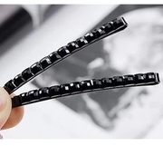 Know Richie turquoise hair Super Flash black diamond black Korean hair clip clip Clip bangs clip