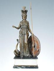 雅典娜（EP-113)欧式铜西洋铜雕工艺品办公室装饰高档摆件包邮