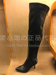 上海专柜 正品代购St&Sat/星期六 2016冬款 皮里长靴SS6411A059