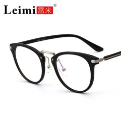 雷米复古眼镜男女款超轻tr90眼镜平光眼镜框配近视眼镜架韩版眼睛