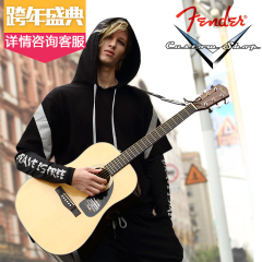 Fender芬达民谣吉他初学者 CD60原声标准41寸云杉木电箱吉他吉它