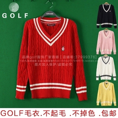 golf毛衣女士秋冬新款韩国高尔夫球服装针织衫毛衣长袖上衣比赛服