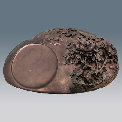 极品收藏 端砚泰斗亚太地区手工艺大师●黎铿 《国色天香》砚