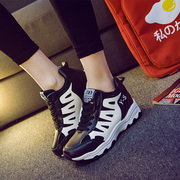 Korea ulzzang2015 autumn new thick-soled platform shoes casual sneaker Korean ladies running shoes wave