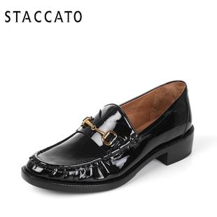 菲拉格慕皮鞋圖片女 STACCATO 思加圖2020年秋季牛皮休閑女皮鞋9RA95CM7 皮鞋