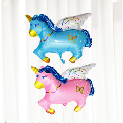 儿童生日派对用品卡通飞马气球婚庆木马铝膜气球结婚婚房布置装饰