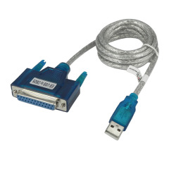 包邮USB转并口打印线USB转25针孔并口线 DB25接口 打印机 USB2.0