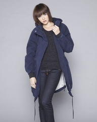 荷兰原单 kuyichi 女士连帽有机棉水洗 kayla solid parka 大衣